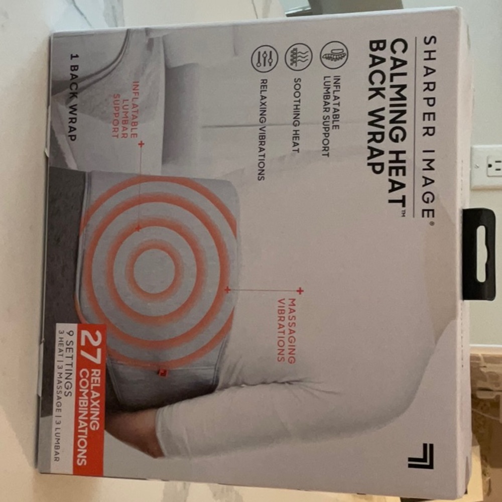 Sharper Image Calming Heat Back Wrap